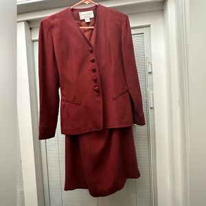 Jones New York Burgundy Suit Set